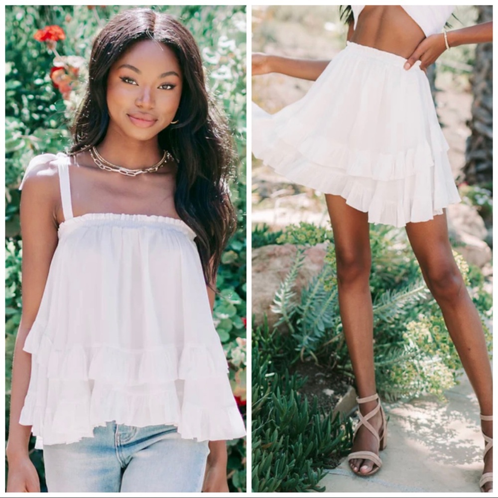 Gemma 2 in 1 gauze skirt/tank